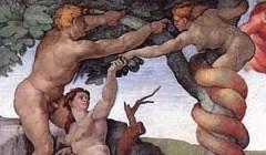 Michelangelo, ''Il peccato originale'', particolare della Cappella Sistina